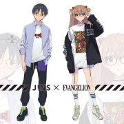 碇真嗣配明日香-JINS×EVANGELION联名眼镜北美市场上市