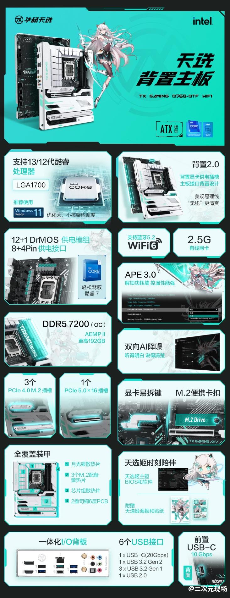 华硕BTF 2.0“无线”心动 天选新成员战力【背】增