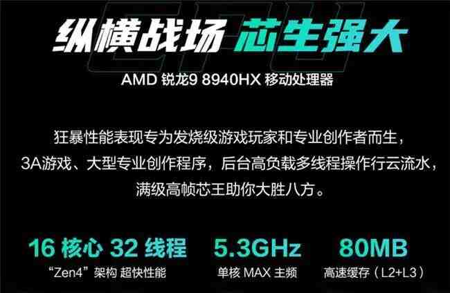 搭载AMD 锐龙 9 8940HX 移动处理器 华硕天选6 Pro锐龙版双十一送礼